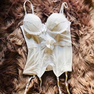 NEW sheer corset style top with boning on sides